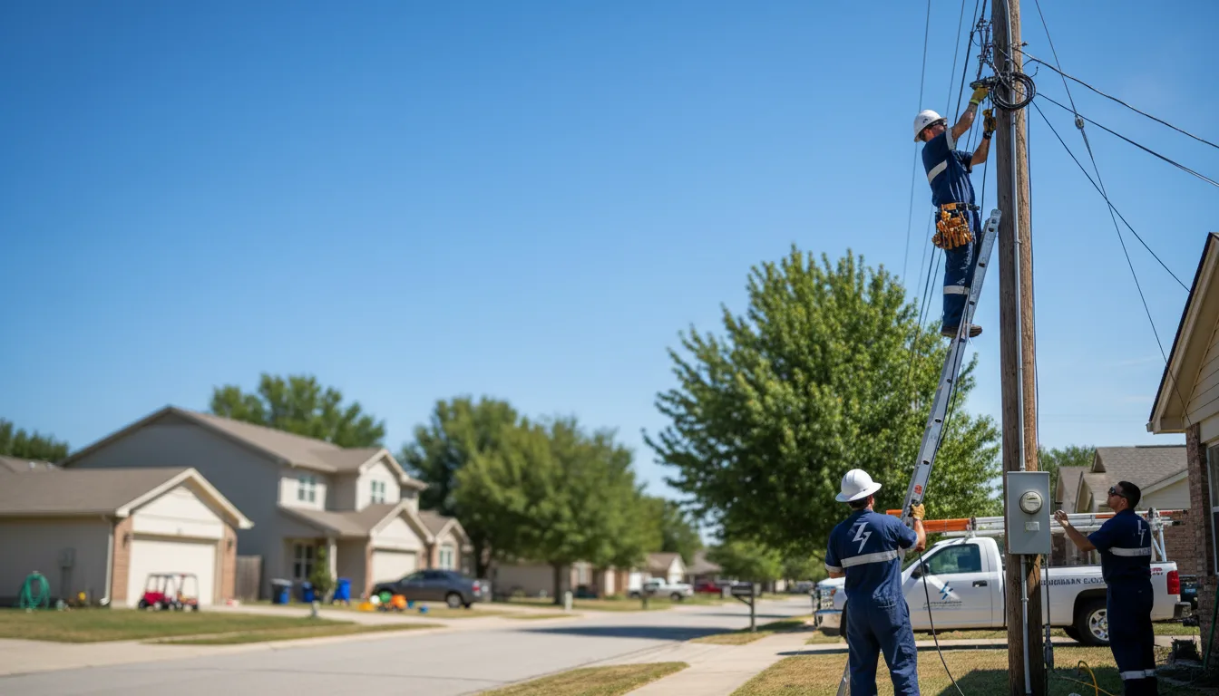 Residential electrician providing installation services in Barney, ND